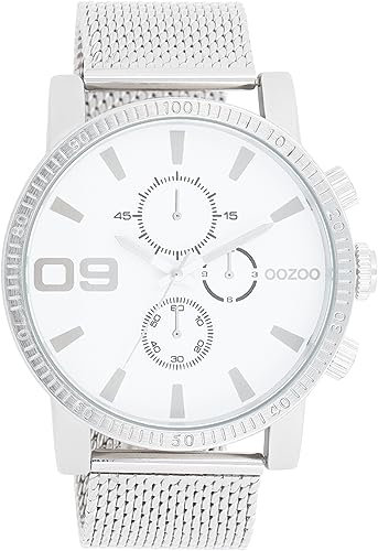 Oozoo Timepieces Herren Uhr | Armbanduhr Herren mit Metallarmband | Hochwertige Uhr für Männer | Edle Analog Herrenuhr in rund | C11213