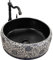 Rea Aufsatzwaschbecken Florisa schwarz matt Badwaschbecken 400 x 400 x 150 mm aus Keramik (schwarz)