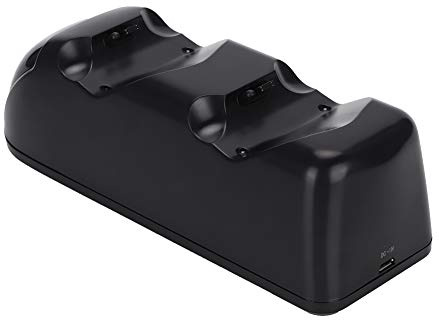 NIZUUONE USB 5V Cargador de 2 Puertos Indicador de Carga LED S Cargador de para Juegos Negro