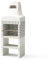 MOVELAR – Barbecue prefabbricato a legna e carbone modello Nazca 70 (beige – 86,5 x 58 x 240 cm) REF: 8880 – Cucina da esterno compatta per giardino, terrazza o patio