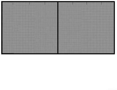 Zilimontt Schermo magnetico per porta del garage, 2,3 x 2,7 m, per 1 garage auto, facile installazione, ingresso a mani libere, flusso d'aria migliorato, uso versatile per terrazze, balconi, palestre