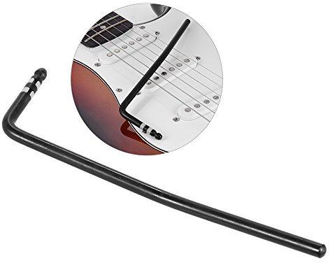 Sanfoelek Dect - Palanca de manivela para guitarra eléctrica Ibanez, trémolo, puente de trémolo, diámetro de la pieza de 6 mm, color negro