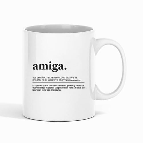 Taza Frase Definición Amiga Regalo Familia Taza de Cerámica regalos originales (Amiga)