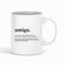 Taza Frase Definición Amiga Regalo Familia Taza de Cerámica regalos originales (Amiga)