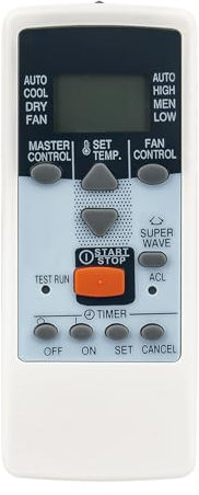 ALLIMITY Mando Aire Acondicionado Compatible con FUJITSU General Window AC AR-JE11 AC-23W