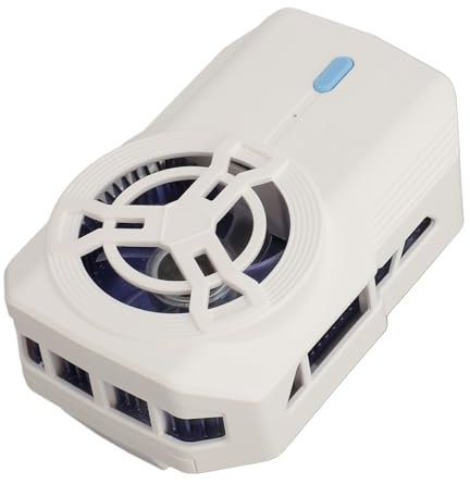 3 Gear Cordless Quiet Phone Cooler, Cooling Fan with Damping, for Gaming, for (White)