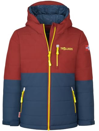 Trollkids Kids Hemsedal Snow Jacket XT | Wasserabweisend, winddicht und atmungsaktiv, Sehr leicht, Warme Polyfaser-Füllung, Eine Brusttasche, Schneefang