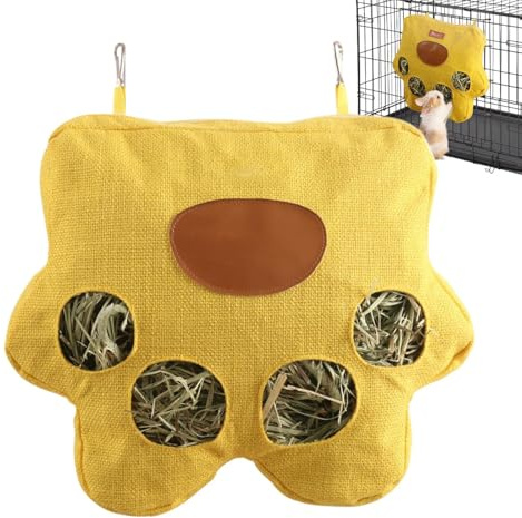de heno para Conejos, dispensador de heno, Saco de alimentación para Conejos, Chinchillas, hámsters, Animales pequeños, Jaula establo al Aire Libre Interior