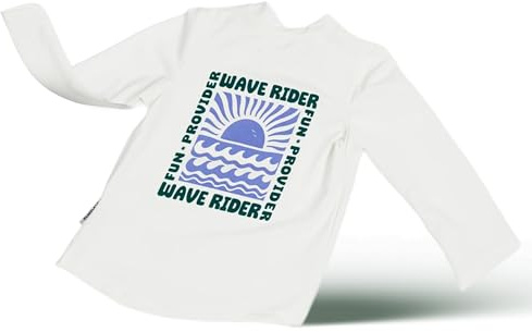 Hinzling UV Shirt Kinder Waves (S - 62/68) – Langarm & UPF 60 Sonnenschutz – Ökotex Zertifiziert & schadstofffrei – UV Kleidung Baby gemütlich & nachhaltig – Made in Europe