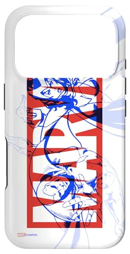 Hülle für iPhone 17 Pro Marvel Logo Vision und Die scharlachrote Hexe Comic Art Avengers
