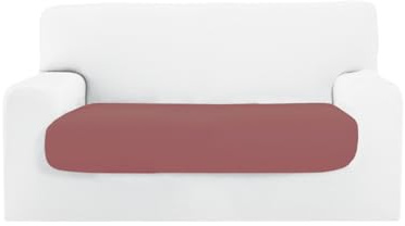 SOFFICIOSO Copriseduta Elasticizzato Tinta Unita Protezione Sofà MOD. Smile Seduta 2 Posti Rosa Antico