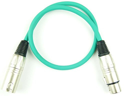 Adam Hall Cables 0.5 m Green K3MMF0050GRN Microphone Cable XLR Female to XLR Male DMX Cables