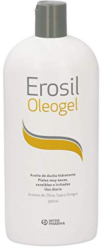 EROSIL, Oleogel Hydrating Shower Oil with Olive and Primrose Oils for Dry, Sensitive and Irritated Skin, 500 ml