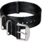Archer Watch Straps - NATO Uhrenarmbänder aus Nylon-Sitzgurtmaterial (Schwarz/Edelstahl Hardware, 20mm)