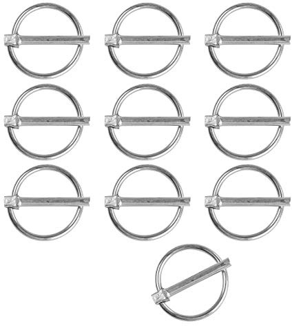 10 x Klappstecker Klappsplint Splinte Bolzensicherung Landwirtschaft 4,5 x 28 mm
