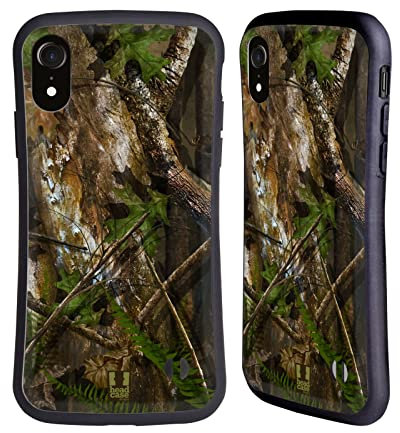 Head Case Designs Hartholz Thruthahn Jagd Camouflage Jagd Hybride Handyhülle Hülle Huelle kompatibel mit Apple iPhone XR