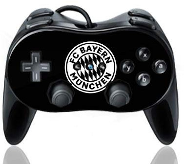 DeinDesign Skin kompatibel mit Nintendo Wii Classic Controller Pro Folie Sticker Offizielles Lizenzprodukt FCB FC Bayern München