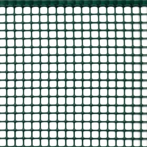 Rete Protezione in Plastica a maglie piccole per balconi, ringhiere, cancelli, disponibili in 5 colori e varie lunghezze h m 1x25 VERDE