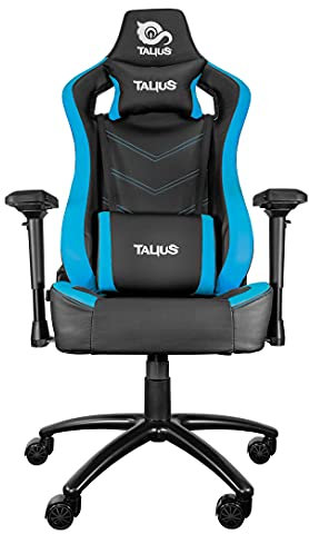 Talius Vulture Silla Gaming Profesional, Butterfly, Ergonómica, Reposabrazos 4D, Base Metal, Altura Ajustable Alto Respaldo Reclinable, Ruedas Nylon (Blue)