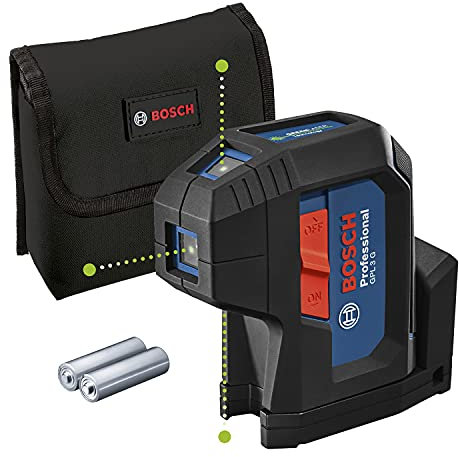 Bosch Professional Livella laser a 3 punti GPL 3 G (laser verde, raggio d'azione: fino a 30 m, sacchetto)