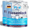 Plid® Fliesenfarbe Badezimmer & Küche [FEUCHTIGKEITSBESTÄNDIG] - Fliesenlack Weiß satin 1,5l fürs Bad - Fliesen neu streichen & lackieren im Innenbereich - 3in1 Fliesen Farbe Lack - Made in Germany