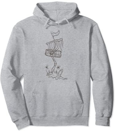 Disc Golfkorb Pflanze Pullover Hoodie