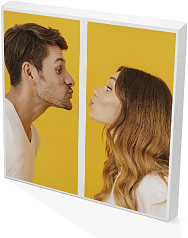 LolaPix Leinwand Personalisiert Foto. Wandbild Bilder. Foto auf Leinwand Bild. Fotoleinwand. Poster Selber Gestalten. Picture Fotoleinwand Eigenes. Fotocollage 2 VERTIKALE