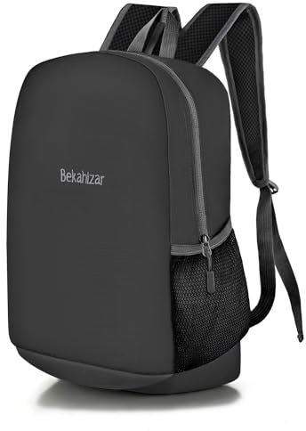 Bekahizar Leichter Rucksack für Männer, Frauen, Kinder, Hiking, Sport, Reisen, Klettern, 20 l, Schwarz ,