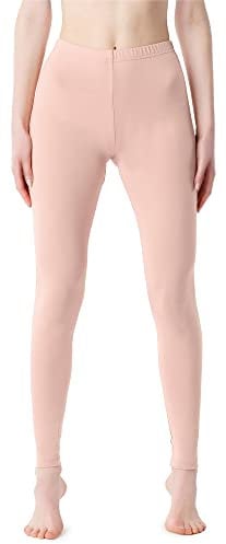 Bellivalini Leggings Lunghi Pantaloni Donna BLV50-203(Rosa Cipria, M)