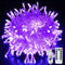 Christmas Lights Indoor/Outdoor 13m 120LED, Plug-in Fairy String Lights Waterproof with 8 Modes for Holiday Christmas Tree Wedding Yard Halloween Decorations(Purple)