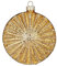Christbaumschmuck Glas 10cm Goldtaler Münze mit Glitzer Weihnachtskugeln Goldstück Inkagold