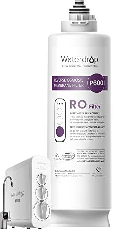 Waterdrop Filtro WD-G3P600-RO, certificado NSF, repuesto para sistema de ósmosis inversa WD-G3P600, 2 años de vida útil