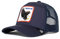Goorin Bros. Unisex-Erwachsene The Farm Adjustable Mesh Trucker Hat for Men and Women Baseballkappe, Marineblau (Freedom Truckin), Einheitsgröße