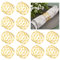 12 Stück Serviettenringe Hollow Out Metall Serviettenringe Universal Serviettenringe Vintage AushöHlen Serviettenring Metall für Hochzeit, Weihnachten, Familie Sammeln, Esstischdekoration(Gold)