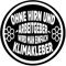 Sammys Shirt Store Ohne Hirn und Arbeitgeber-Klimakleber Vinyl-Aufkleber Sticker für Auto wetterfest 10cm