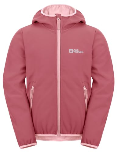 Jack Wolfskin Unisex Kinder Fourwinds Jacket Kids, Soft Pink, 152
