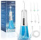 SURFOU Munddusche Kabellos Water Flosser for Teeth, Elektrische Zahndusche Wasser Zahnreiniger, Oral Irrigator Wasserflosser für Zähne, Zahnzwischenraumreiniger Zahnseide Elektrisch
