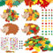 Igel Bastelset Kinder, Basteln Herbst, 8 Sets Kreativsets zum Basteln, Bastelhandwerk mit Glitzersteine Selbstklebend für Jungen Mädchen Kindergeburtstag Kunsthandwerk