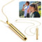 SPERMUOY rauchentwöhnung Angstlinderung Halskette,Achtsam Atem Halskette Stress Relief Mindful Breathing Halskette，Stressabbau Atmung Kette für Herren Damen Meditation Entspannung-Gold
