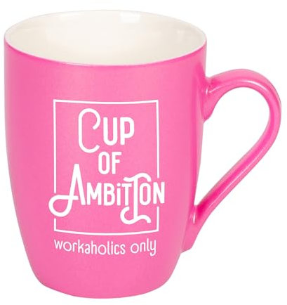 Elanze Designs Cup Of Ambition Workaholic Only Princess Pink 10 ounce New Bone China Coffee Cup Mug