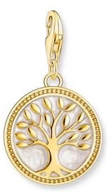 THOMAS SABO 2 Charm-Anhänger 925 Sterlingsilber, 750 Gelbgold Vergoldung, Kaltemail 2057-427-39