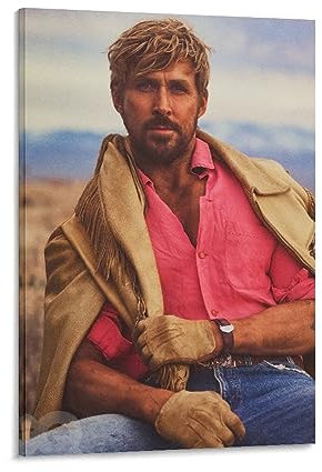 Ryan Gosling Poster Schauspieler Kunst Tapete (5) Leinwand Wandkunst Poster Dekorativ Modern Home Print Bild Kunstwerke Poster 60 x 90 cm