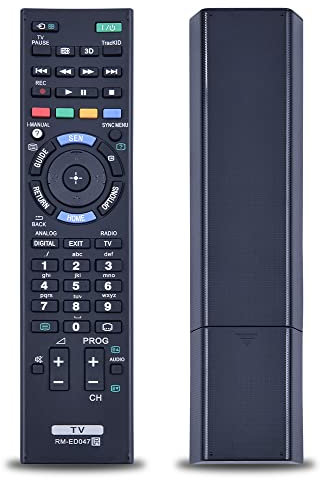 TCNOUMT Ersatzfernbedienung für Sony Bravia TV RM-ED047, Anwendbar für Sony TV RM-YD103 RM-ED044 RM-ED045 RM-ED046 RM-ED048 RM-ED050 RM-ED052 RM-ED053 RM-ED060 RM-ED061 Universalfernbedienung