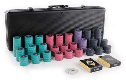 Grand Romance Tournament Poker Chipset - 10g 500 Stück nummerierte Poker Chips - Niedrige Einsätze