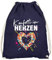 MoonWorks® Turnbeutel Fasching Karneval Konfetti im Herzen Spruch lustig Faschingsartikel Tasche Gymbag Variante 2 Navy Unisize
