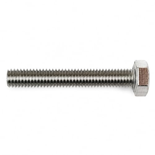 Tornillos Hexagonales DIN 933 Inox A2-70, M6X40, Pack de 25 | Rosca completa, Diferentes diámetros y longitudes, Tornillería inoxidable, Para fijaciones metálicas