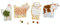 Little Dutch 125667 Bastelset Pompon Karten - Little Farm