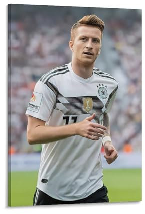 Marco Reus hübscher Fußballposter, Sport-Poster, Heimdekor-Poster, Wandkunst, zum Aufhängen, Bilddruck, dekorative Malposter, 60 x 90 cm, 5 Stück
