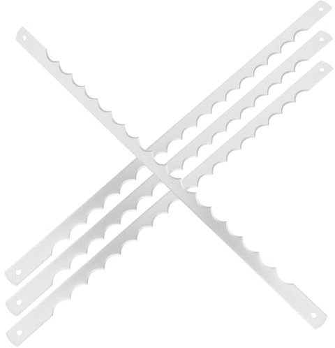 LABRIMP Brotschneidemesser Leichtes Schneiden 4 Stück mit Wellenschliff aus Edelstahl von Kuchen und Brot für Geburtstagspartys und Hochzeiten