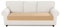 Easy-Going Stretch Sofa Couch Überzug 3 Sitzer, 1 Stück Universeller Rutschfester Sofa Sitzkissenbezug, Waschbarer Jacquard Sofaschutz Hund Katze Kind, Kuscheliger Küchensofa Cover, Beige